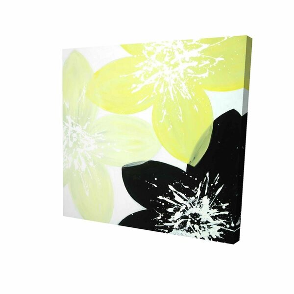 Fondo 16 x 16 in. Yellow Flowers with White Center-Print on Canvas FO2790543